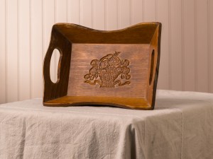 Vintage Floral Bread Tray